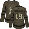 Adidas Ottawa Senators #19 Derick Brassard Vihreä Salute to Service Ommeltu NHL Paita – Naisten