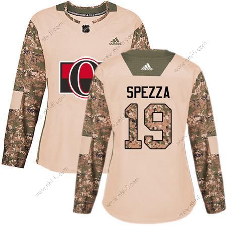 Adidas Ottawa Senators #19 Jason Spezza Maastokuvio Aito 2017 Veterans Day Ommeltu NHL Paita – Naisten