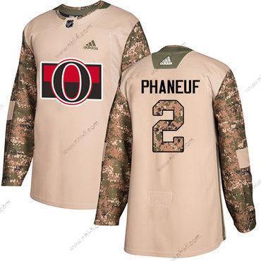 Adidas Ottawa Senators #2 Dion Phaneuf Maastokuvio Aito 2017 Veterans Day Ommeltu NHL Paita – Miesten