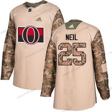 Adidas Ottawa Senators #25 Chris Neil Maastokuvio Aito 2017 Veterans Day Ommeltu NHL Paita – Miesten