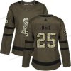 Adidas Ottawa Senators #25 Chris Neil Vihreä Salute to Service Ommeltu NHL Paita – Naisten