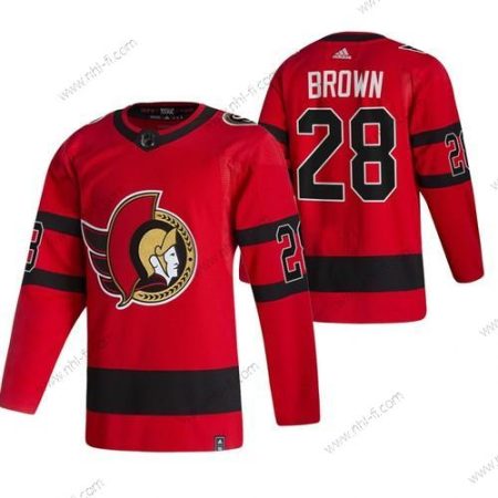 Adidas Ottawa Senators #28 Connor Brown Punainen 2020-21 Käänteinen Retro Vaihtopaita NHL Paita – Miesten