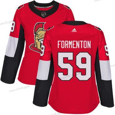 Adidas Ottawa Senators #59 Alex Formenton Premier Punainen Kotiottelu NHL Paita – Naisten