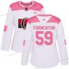 Adidas Ottawa Senators #59 Alex Formenton Valkoinen Aito Pinkki NHL Paita – Naisten