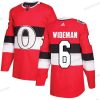 Adidas Ottawa Senators #6 Chris Wideman Punainen Aito 1917-2017 100th Klassinen Ommeltu NHL Paita – Miesten