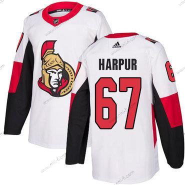 Adidas Ottawa Senators #67 Ben Harpur Aito Valkoinen Kolmas NHL Paita – Miesten