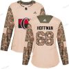 Adidas Ottawa Senators #68 Mike Hoffman Maastokuvio Aito 2017 Veterans Day Ommeltu NHL Paita – Naisten