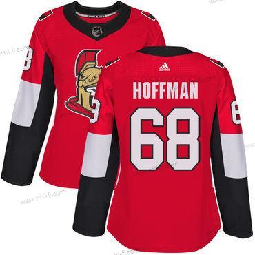 Adidas Ottawa Senators #68 Mike Hoffman Punainen Kotiottelu Aito Ommeltu NHL Paita – Naisten