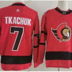 Adidas Ottawa Senators #7 Brady Tkachuk Punainen 2020-21 Käänteinen Retro Vaihtopaita NHL Paita – Miesten