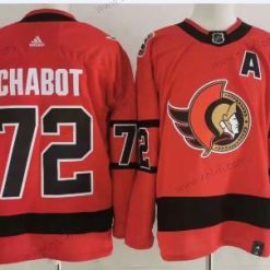 Adidas Ottawa Senators #72 Thomas Chabot Punainen 2020-21 Käänteinen Retro Vaihtopaita NHL Paita – Miesten