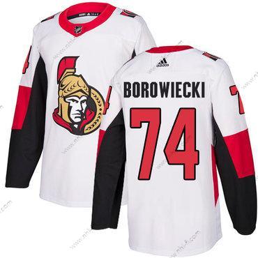 Adidas Ottawa Senators #74 Mark Borowiecki Aito Valkoinen Kolmas NHL Paita – Miesten