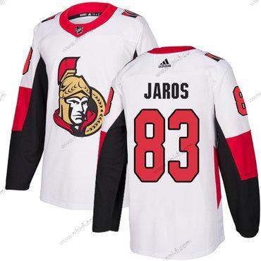 Adidas Ottawa Senators #83 Christian Jaros Aito Valkoinen Kolmas NHL Paita – Miesten