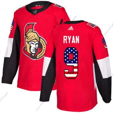 Adidas Ottawa Senators #9 Bobby Ryan Punainen Kotiottelu Aito USA Flag Ommeltu NHL Paita – Miesten