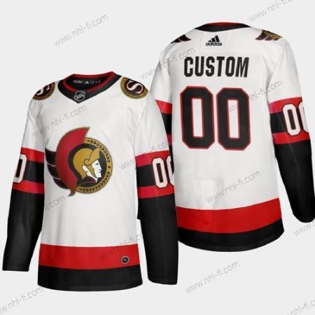 Adidas Ottawa Senators Räätälöidyt 2020-21 Valkoinen Aito Pelaaja Kolmas Ommeltu NHL Paita – Miesten