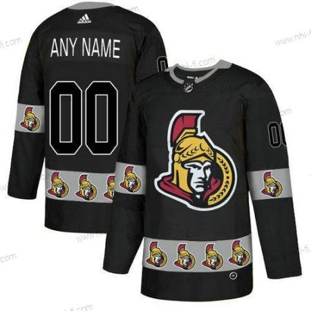 Adidas Ottawa Senators Räätälöidyt Musta Maajoukkue Logos Paita – Miesten