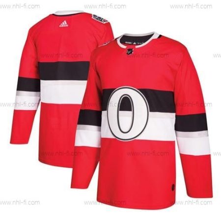 Adidas Ottawa Senators Tyhjä Punainen Aito 1917-2017 100th Klassinen Ommeltu NHL Paita – Miesten