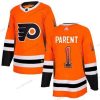 Adidas Philadelphia Flyers #1 Bernie Parent Oranssi Paita – Miesten