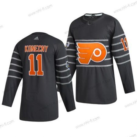 Adidas Philadelphia Flyers #11 Travis Konecny Harmaa 2020 NHL All-Star Game Paita – Miesten