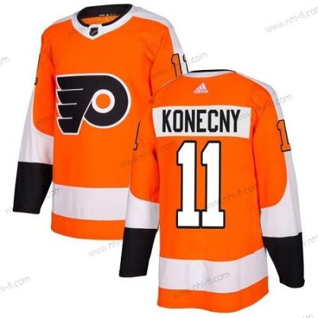 Adidas Philadelphia Flyers #11 Travis Konecny Oranssi Kotiottelu Aito Ommeltu NHL Paita – Miesten