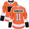 Adidas Philadelphia Flyers #11 Travis Konecny Oranssi Kotiottelu Aito Ommeltu NHL Paita – Naisten