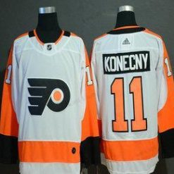 Adidas Philadelphia Flyers #11 Travis Konecny Valkoinen Ommeltu NHL Paita – Miesten