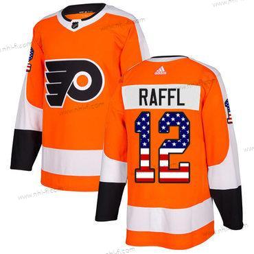 Adidas Philadelphia Flyers #12 Michael Raffl Oranssi Kotiottelu Aito USA Flag Ommeltu NHL Paita – Miesten