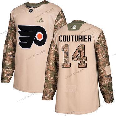 Adidas Philadelphia Flyers #14 Sean Couturier Maastokuvio Aito 2017 Veterans Day Ommeltu NHL Paita – Miesten