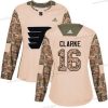 Adidas Philadelphia Flyers #16 Bobby Clarke Maastokuvio Aito 2017 Veterans Day Ommeltu NHL Paita – Naisten