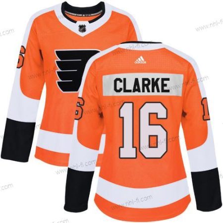 Adidas Philadelphia Flyers #16 Bobby Clarke Oranssi Kotiottelu Aito Ommeltu NHL Paita – Naisten