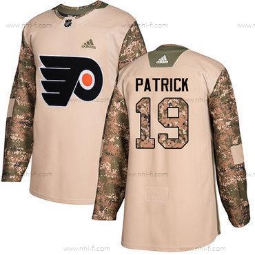 Adidas Philadelphia Flyers #19 Nolan Patrick Maastokuvio Aito 2017 Veterans Day Ommeltu NHL Paita – Miesten