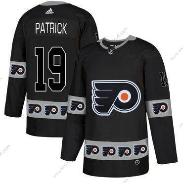 Adidas Philadelphia Flyers #19 Nolan Patrick Musta Maajoukkue Logos Paita – Miesten