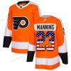 Adidas Philadelphia Flyers #23 Brandon Manning Oranssi Kotiottelu Aito USA Flag Ommeltu NHL Paita – Miesten