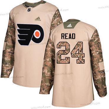 Adidas Philadelphia Flyers #24 Matt Read Maastokuvio Aito 2017 Veterans Day Ommeltu NHL Paita – Miesten