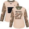 Adidas Philadelphia Flyers #27 Ron Hextall Maastokuvio Aito 2017 Veterans Day Ommeltu NHL Paita – Naisten