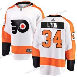 Adidas Philadelphia Flyers #34 Alex Lyon Kolmas Fanatics Valkoinen Paita – Miesten