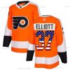 Adidas Philadelphia Flyers #37 Brian Elliott Oranssi Kotiottelu Aito USA Flag Ommeltu NHL Paita – Miesten