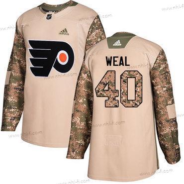 Adidas Philadelphia Flyers #40 Jordan Weal Maastokuvio Aito 2017 Veterans Day Ommeltu NHL Paita – Miesten