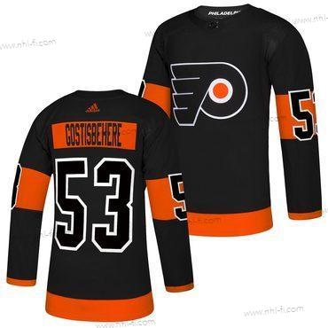 Adidas Philadelphia Flyers #53 Shayne Gostisbehere Musta Vaihtopaita Paita – Miesten