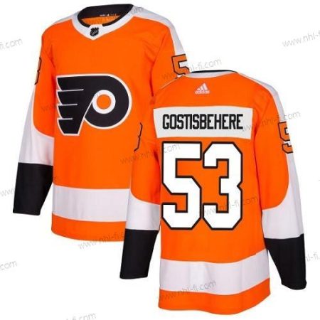 Adidas Philadelphia Flyers #53 Shayne Gostisbehere Oranssi Kotiottelu Aito Ommeltu NHL Paita – Miesten