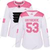 Adidas Philadelphia Flyers #53 Shayne Gostisbehere Valkoinen Pinkki Aito Ommeltu NHL Paita – Naisten