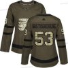 Adidas Philadelphia Flyers #53 Shayne Gostisbehere Vihreä Salute to Service Ommeltu NHL Paita – Naisten