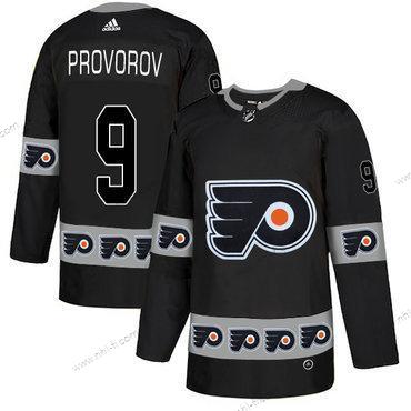 Adidas Philadelphia Flyers #9 Ivan Provorov Musta Maajoukkue Logos Paita – Miesten