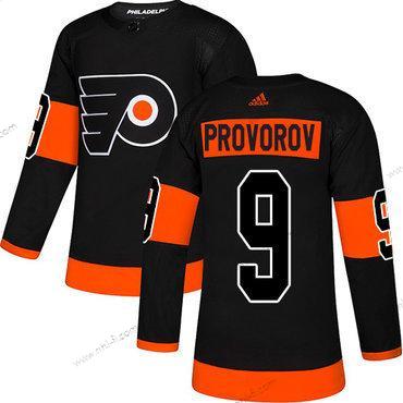 Adidas Philadelphia Flyers #9 Premier Ivan Provorov Musta NHL Vaihtopaita Paita – Miesten