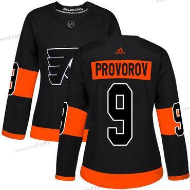 Adidas Philadelphia Flyers#9 Aito Ivan Provorov Musta NHL Vaihtopaita Paita – Naisten