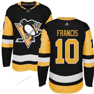 Adidas Pittsburgh Penguins #10 Ron Francis Musta Vaihtopaita Aito Ommeltu NHL Paita – Miesten