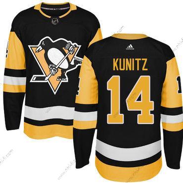 Adidas Pittsburgh Penguins #14 Chris Kunitz Musta Vaihtopaita Aito Ommeltu NHL Paita – Miesten