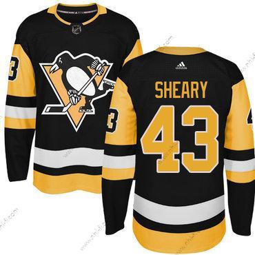 Adidas Pittsburgh Penguins #43 Conor Sheary Musta Vaihtopaita Aito Ommeltu NHL Paita – Miesten