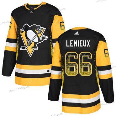 Adidas Pittsburgh Penguins #66 Mario Lemieux Musta Paita – Miesten