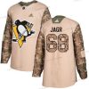 Adidas Pittsburgh Penguins #68 Jaromir Jagr Maastokuvio Aito 2017 Veterans Day Ommeltu NHL Paita – Miesten