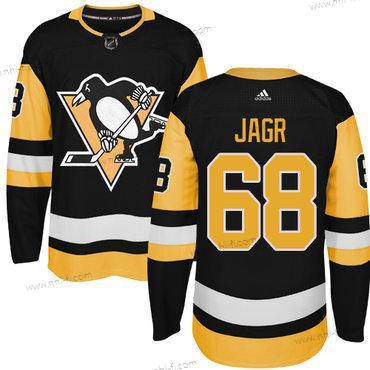 Adidas Pittsburgh Penguins #68 Jaromir Jagr Musta Vaihtopaita Aito Ommeltu NHL Paita – Miesten